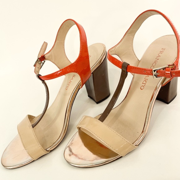 Franco Sarto Spring Coloured Strappy Heels - Picture 1 of 7